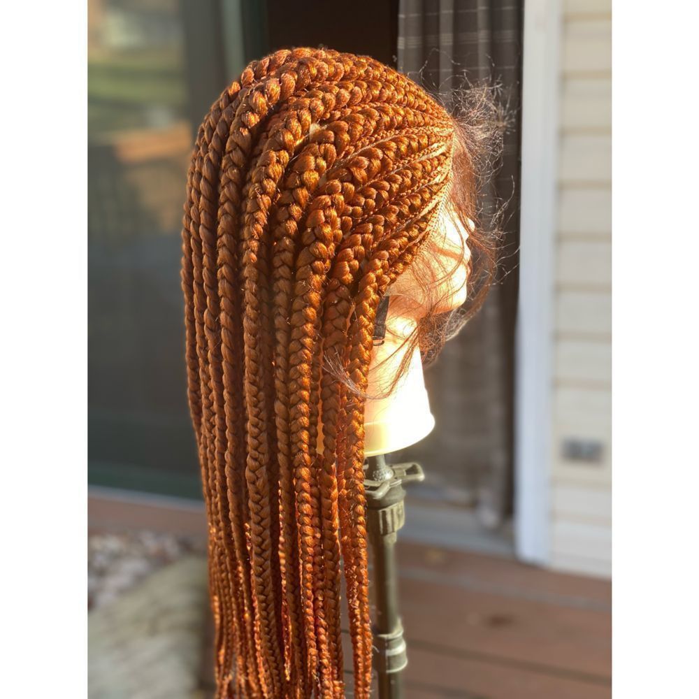 Corn roll braided wig